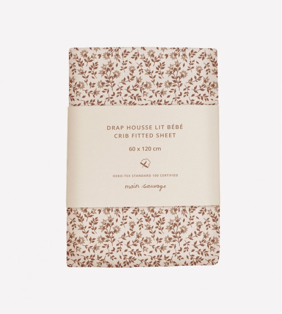 Interior Main Sauvage | Main Sauvage Fitted Sheet - Hibiscus | Mellow