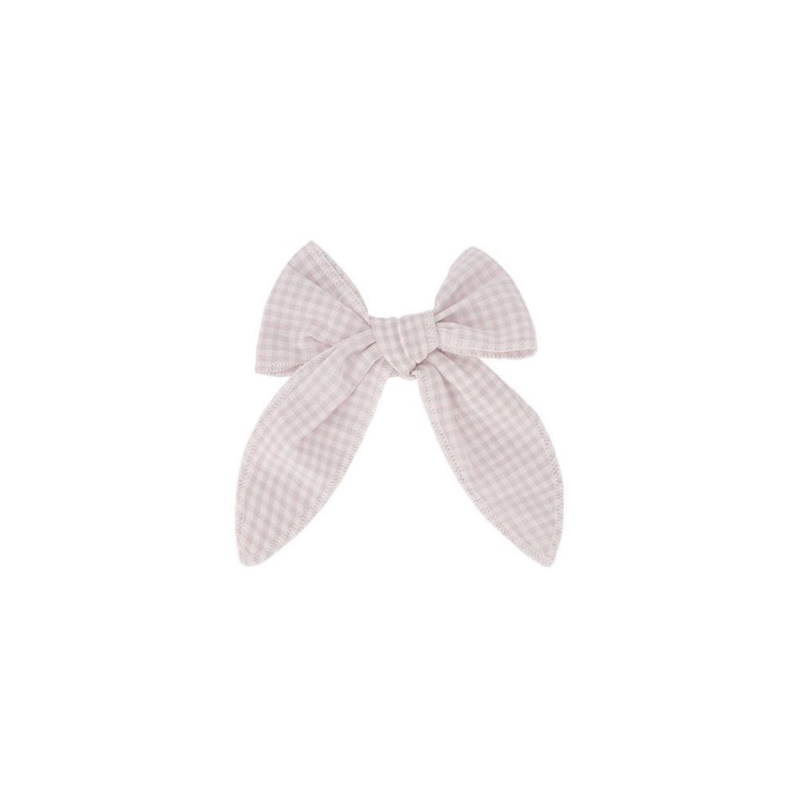 Wear Jamie Kay | Jamie Kay Bow - Gingham Lilac | Mellow