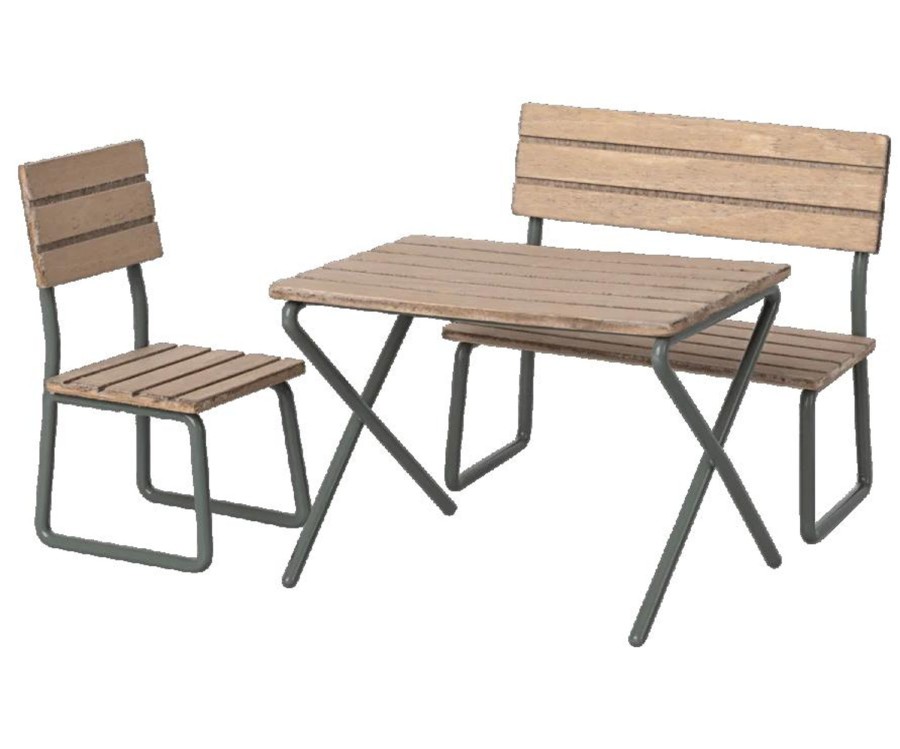 Play Maileg | Maileg Garden Set, Table W. Chair And Bench | Mellow