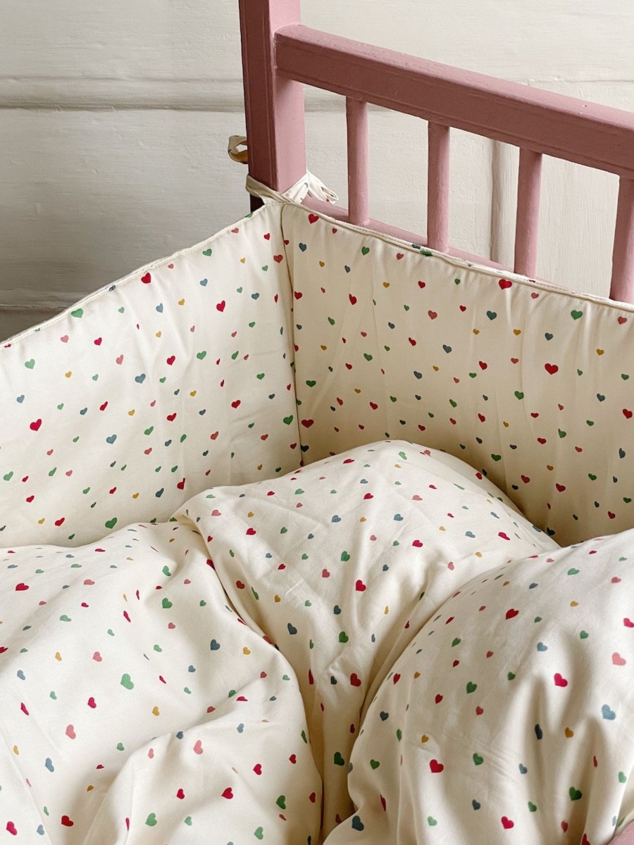 Interior Konges Slojd | Konges Slojd Crib Bed Bumper - Multi Hearts | Mellow