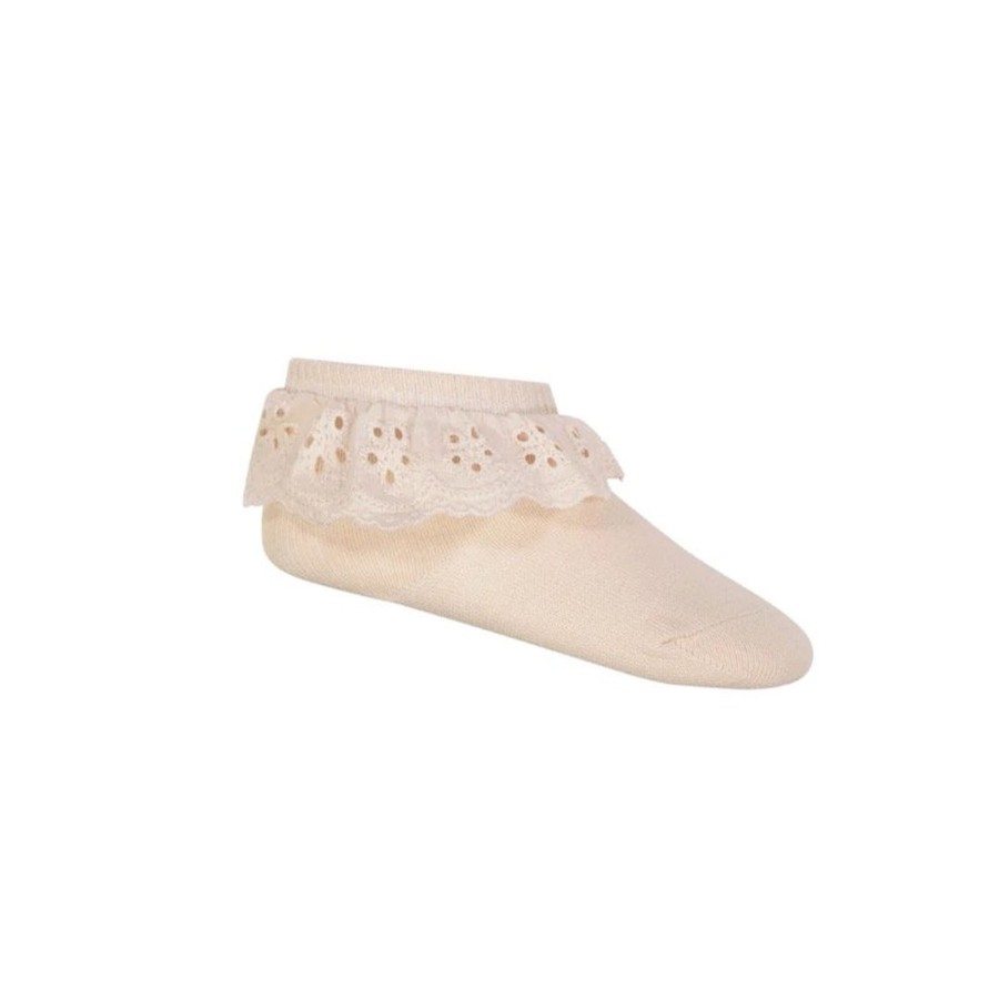 Wear Jamie Kay | Jamie Kay Frill Ankle Sock - Pillow | Mellow