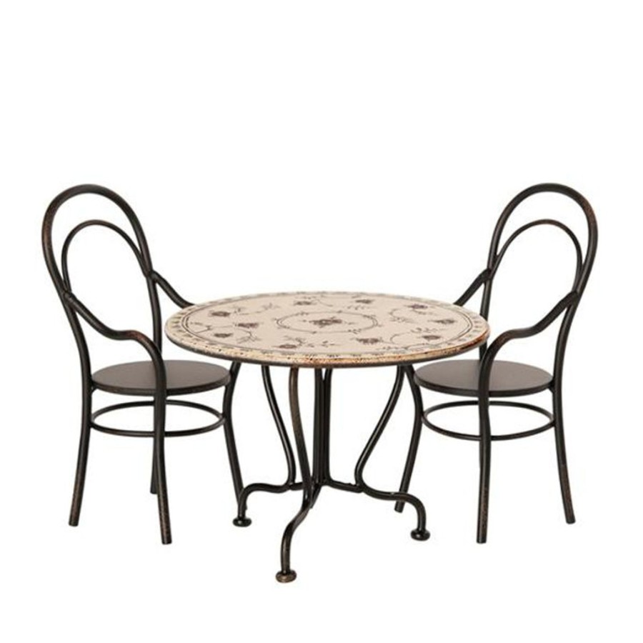 Play Maileg | Maileg Dining Table Set With 2 Chairs | Mellow