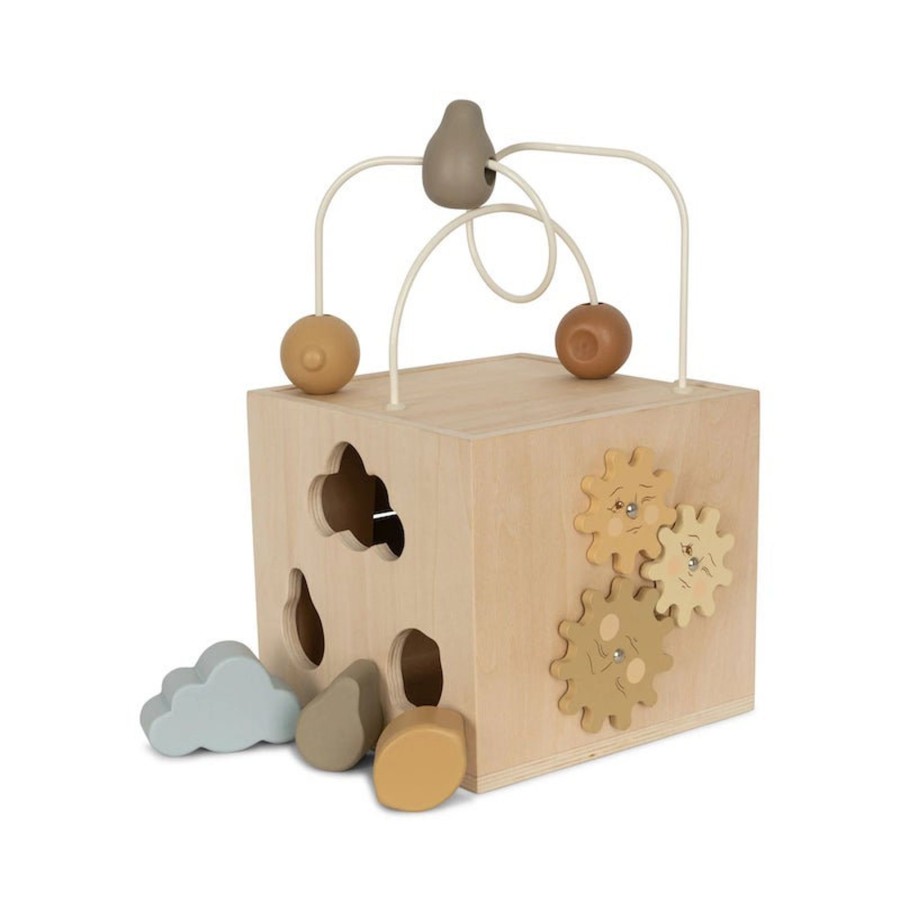 Play Konges Slojd | Konges Slojd Wooden Activity Cube | Mellow