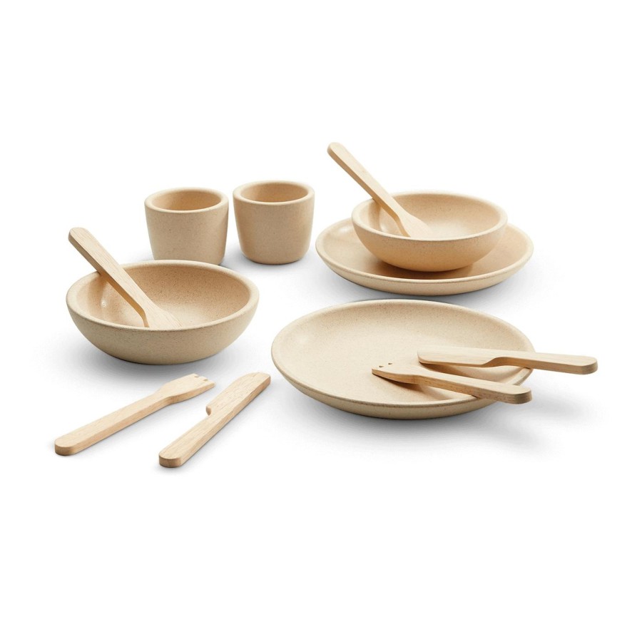 Play Plantoys | Plantoys Tableware Set | Mellow