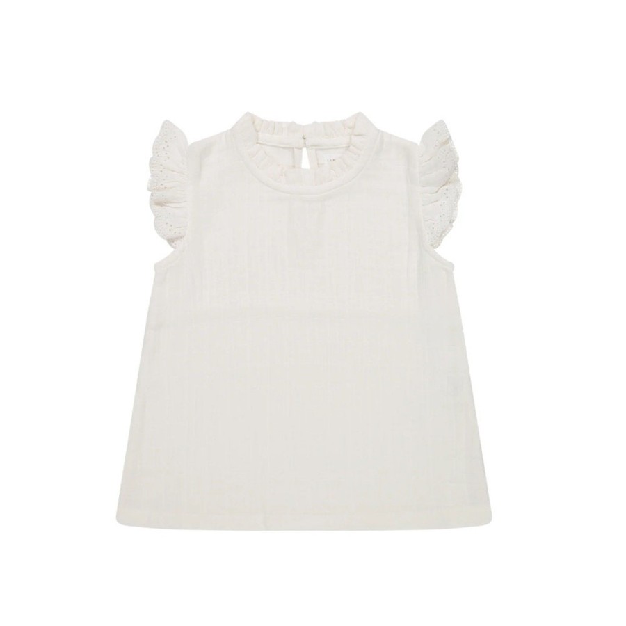 Wear Jamie Kay | Jamie Kay Muslin Edith Top - Egret | Mellow