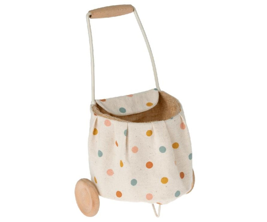 Play Maileg | Maileg Mini Trolley - Multi Dots | Mellow