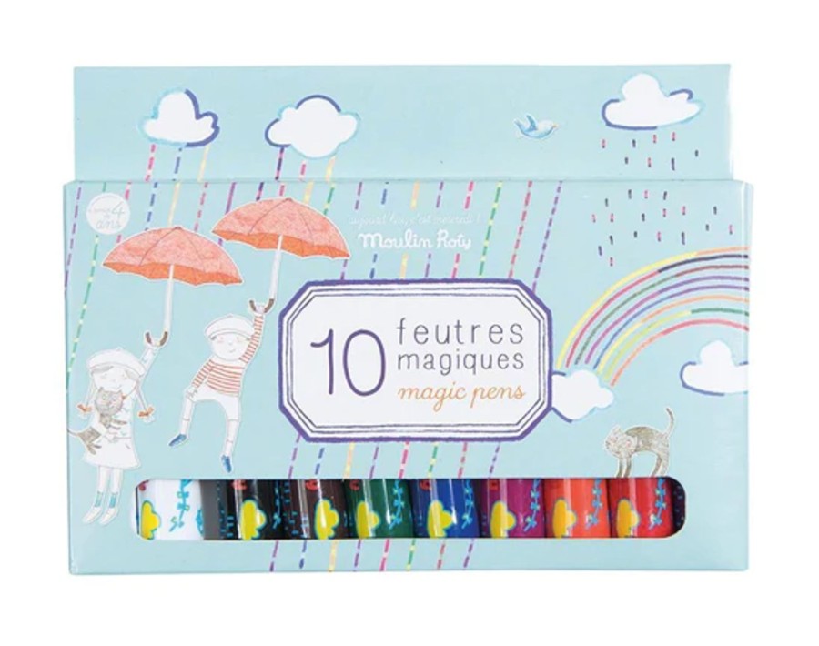 Play Moulin Roty | Moulin Roty Aujourd'Hui C'Est Mercredi Magic Pens - Set Of 10 | Mellow