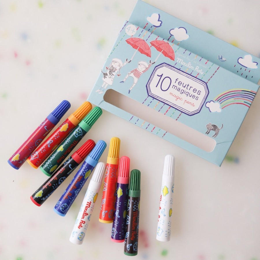 Play Moulin Roty | Moulin Roty Aujourd'Hui C'Est Mercredi Magic Pens - Set Of 10 | Mellow