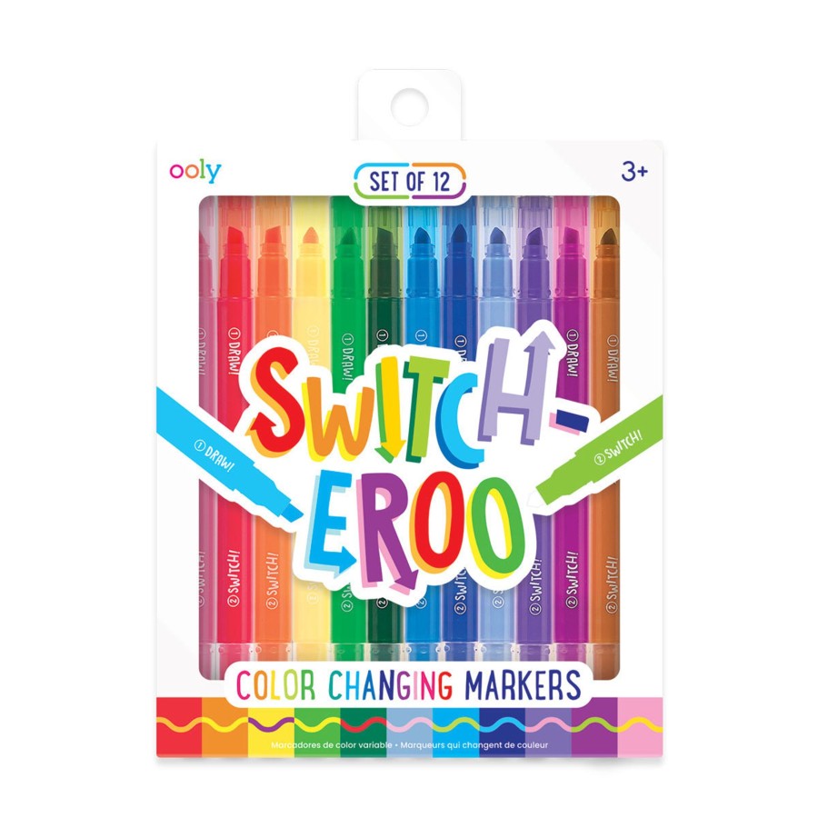 Play Ooly | Ooly Switcheroo Colour Changing Markers - Set Of 12 | Mellow