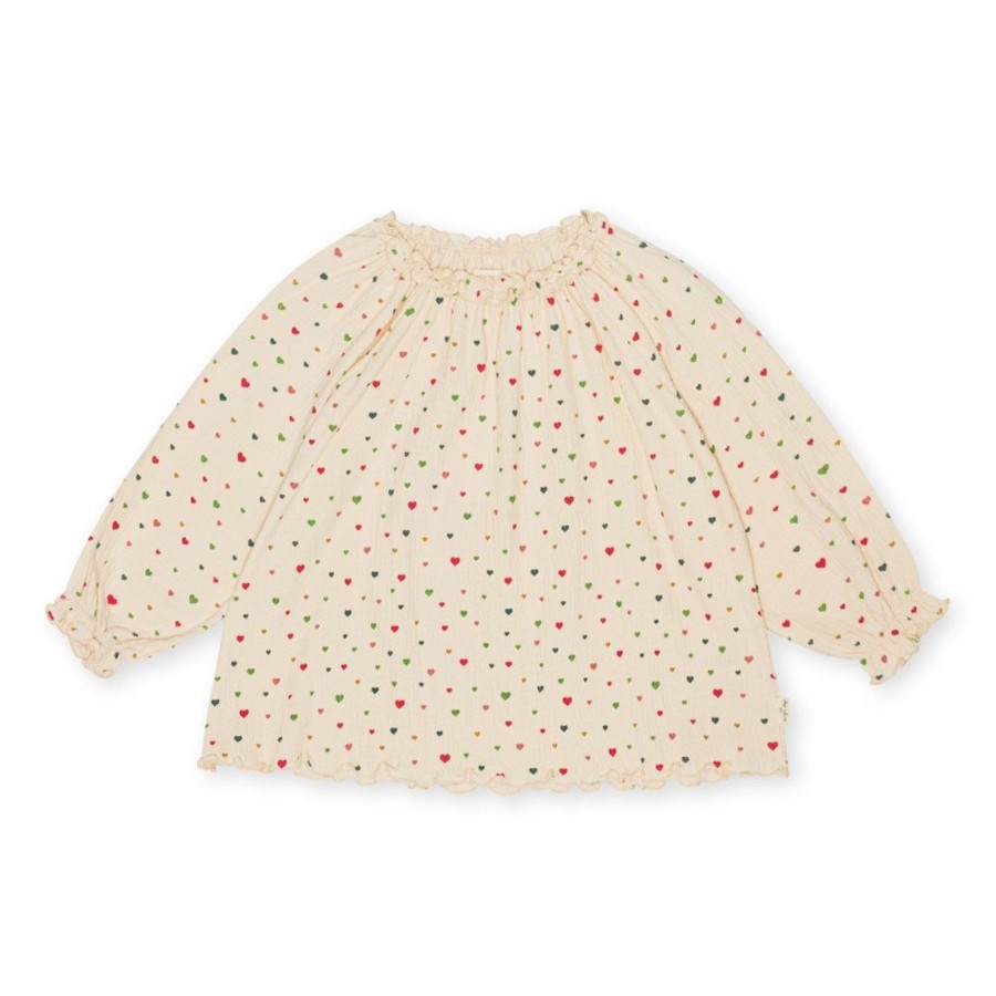 Wear Konges Slojd | Konges Slojd Chleo Blouse - Multi Hearts | Mellow