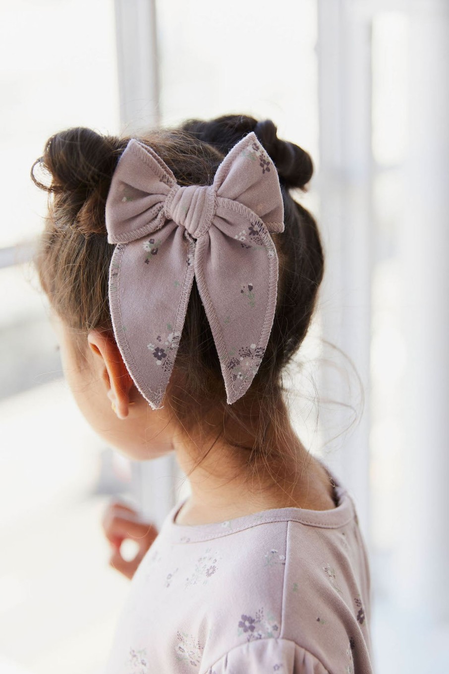 Wear Jamie Kay | Jamie Kay Hair Bow - Lauren Floral Fawn | Mellow