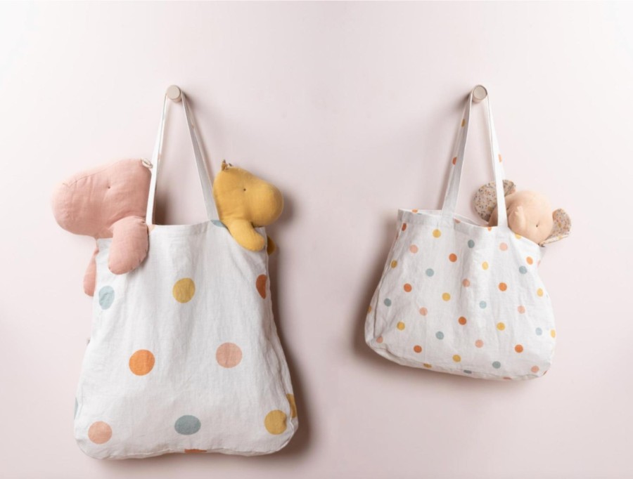 Wear Maileg | Maileg Tote Bag, Multi Dots - Large | Mellow