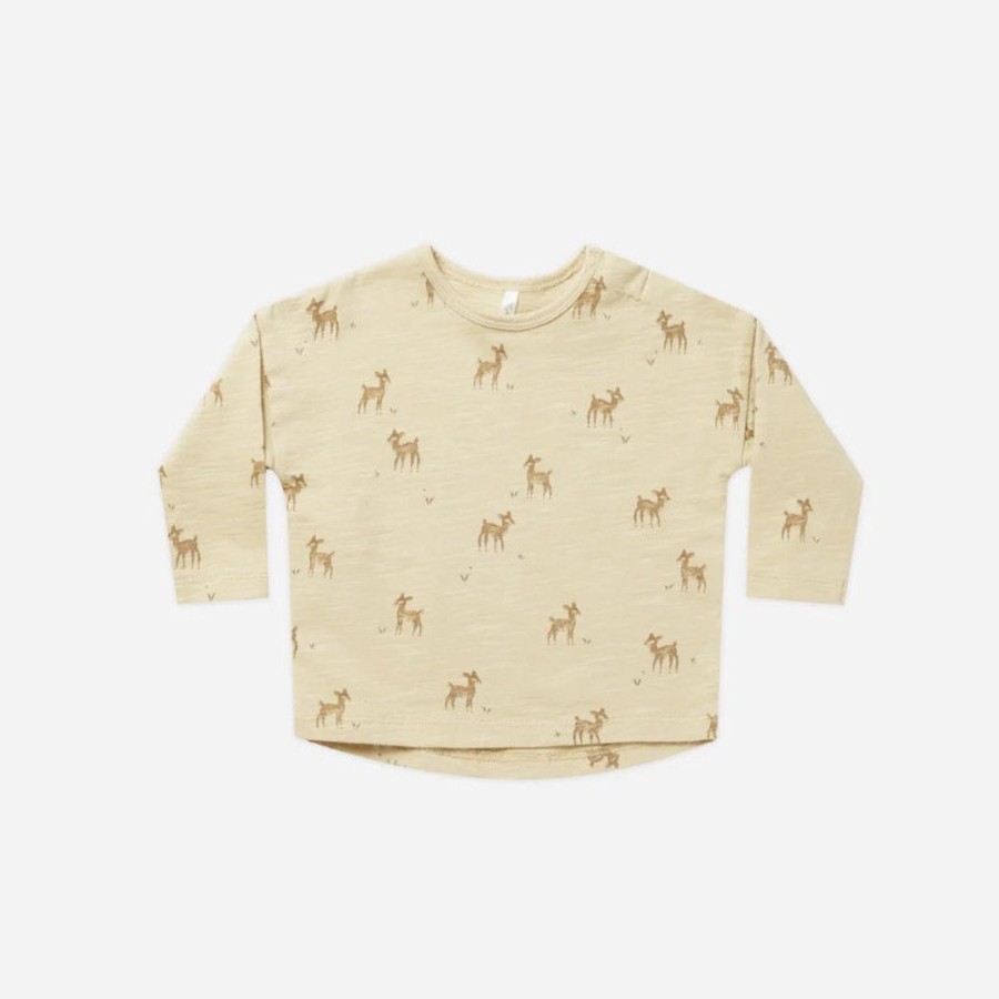 Wear Quincy Mae | Quincy Mae Long Sleeve Tee - Deer | Mellow