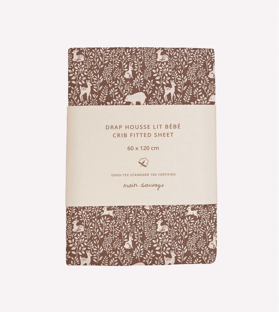 Interior Main Sauvage | Main Sauvage Fitted Sheet - Woodland | Mellow