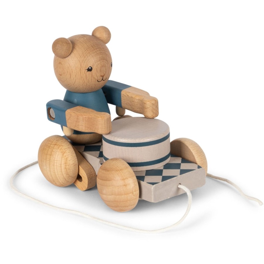 Play Konges Slojd | Konges Slojd Wooden Pull Bear Music Toy | Mellow