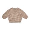 Wear Quincy Mae | Quincy Mae Cinch Tee - Cocoa Gingham | Mellow