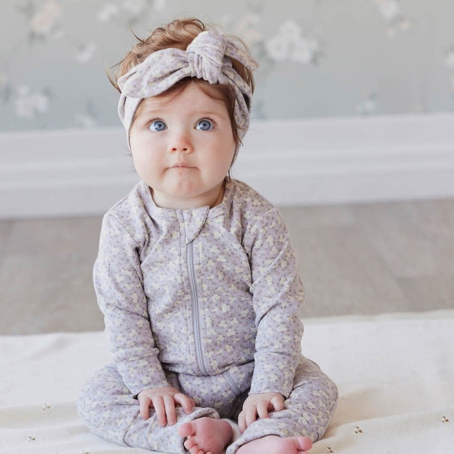 Wear Jamie Kay | Jamie Kay Organic Cotton Headband - Rosalie Field Raindrop | Mellow