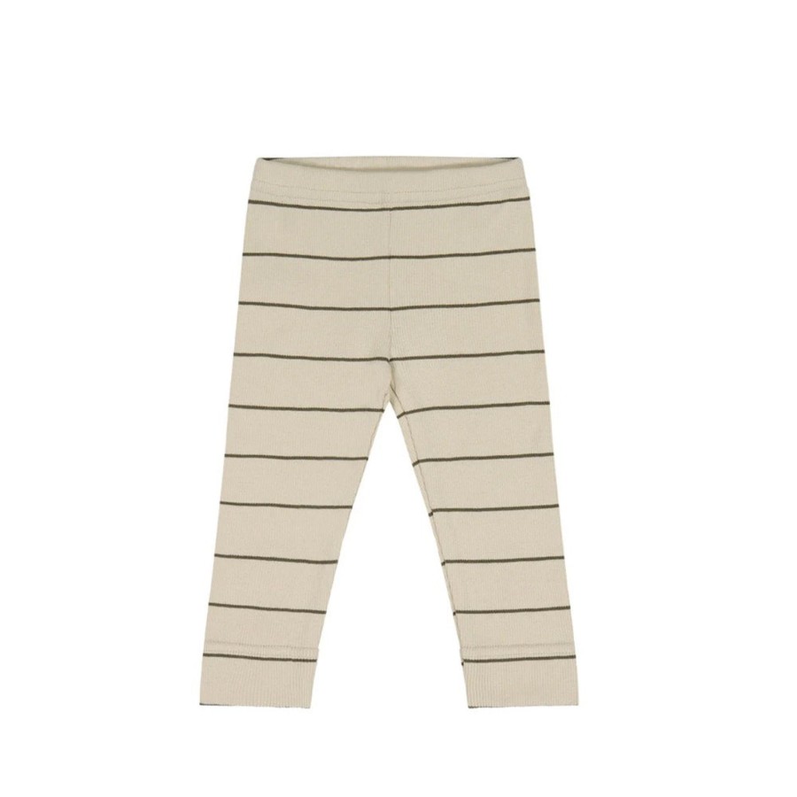 Wear Jamie Kay | Jamie Kay Organic Cotton Fine Rib Legging - Soft Clay/Khaki | Mellow