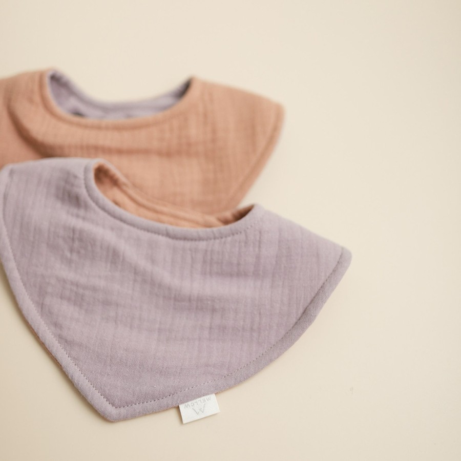 Gift Mellow | Mellow Reversible Dribble Bib - Sweet Pea / Toffee | Mellow