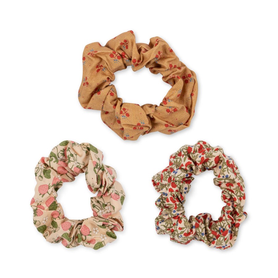 Wear Konges Slojd | Konges Slojd Big Scrunchies - Strawberry/Rouge/Carnations | Mellow