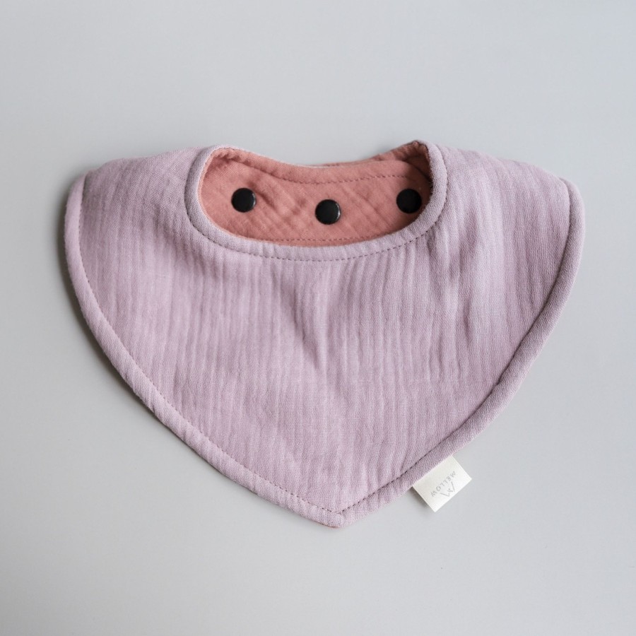 Feed Mellow | Mellow Reversible Dribble Bib - Sweet Pea / Dusk | Mellow