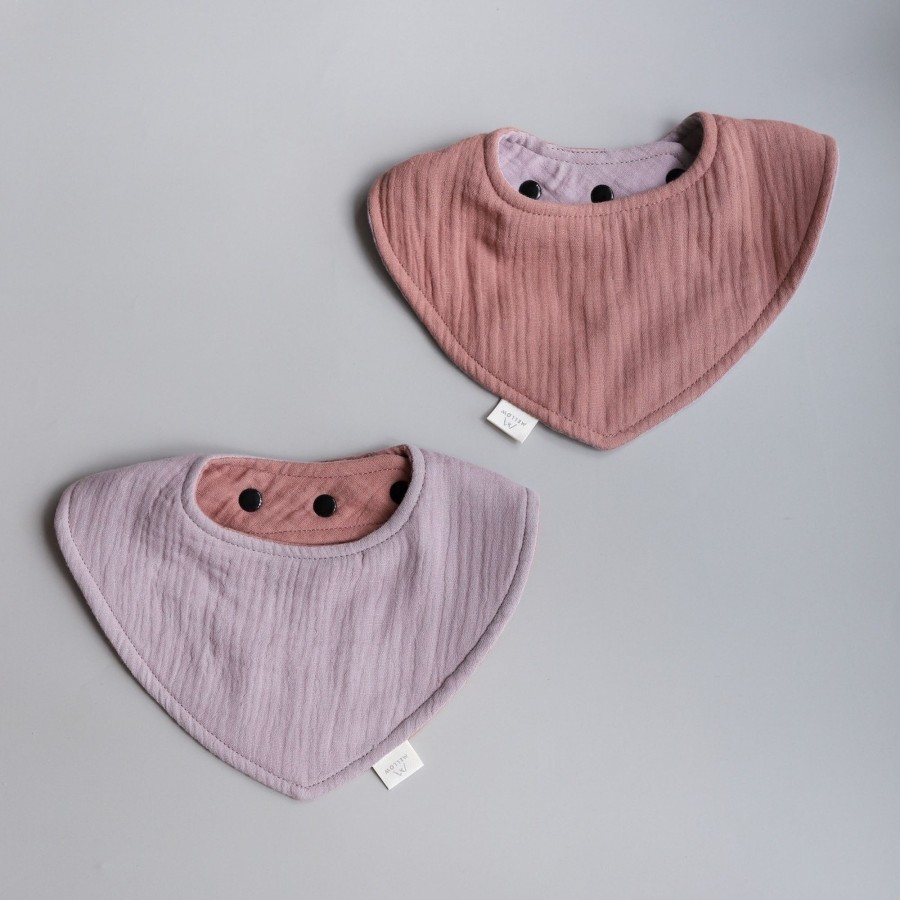 Feed Mellow | Mellow Reversible Dribble Bib - Sweet Pea / Dusk | Mellow