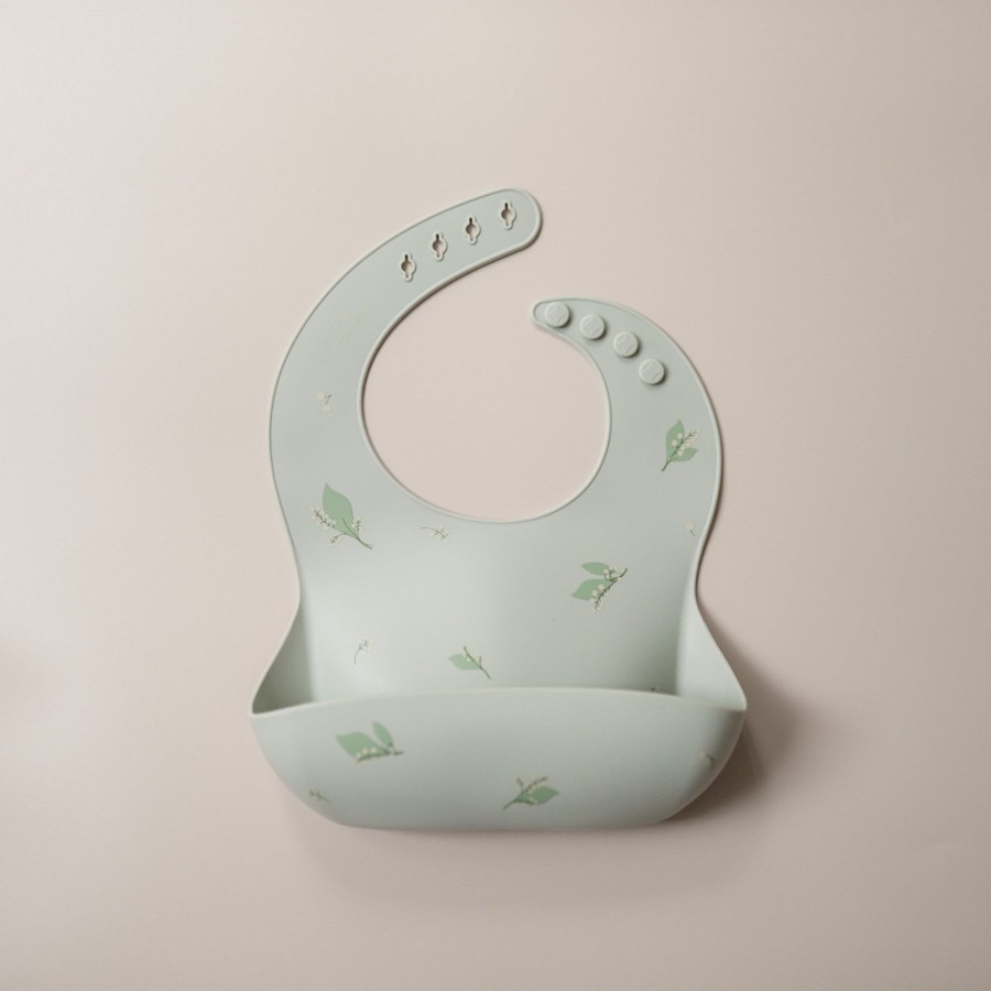 Feed Mellow | Mellow Silicone Bib - Lily Of The Valley / Garden | Mellow