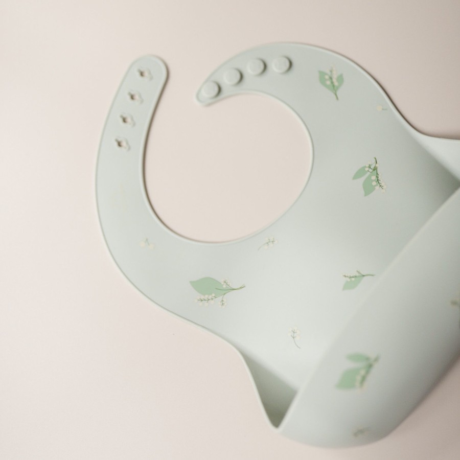 Feed Mellow | Mellow Silicone Bib - Lily Of The Valley / Garden | Mellow