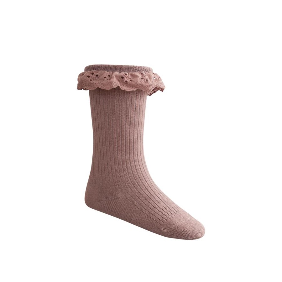 Wear Jamie Kay | Jamie Kay Frill Knee Socks - Dustywood | Mellow